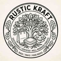 Rustic Kraft Paper Bakery Food Bags | 100% Home Compostable | Standard to Large
