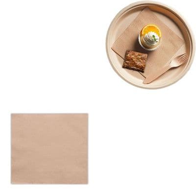 S1 Bulk Kraft Small Compostable Recyclable Disposable Napkins 4.3