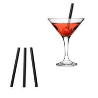S1 Small Biodegradable Compostable Cocktail Stirrer Straws 6mm (Pack of 250)