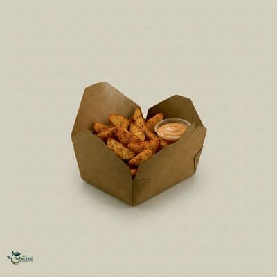 S1 Small Compostable Eco-Friendly Leakproof Kraft Takeaway Boxes | 4 x 3