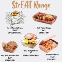 S1 Standard StrEAT Biodegradable Compostable Disposable Food Box 730ml x 50