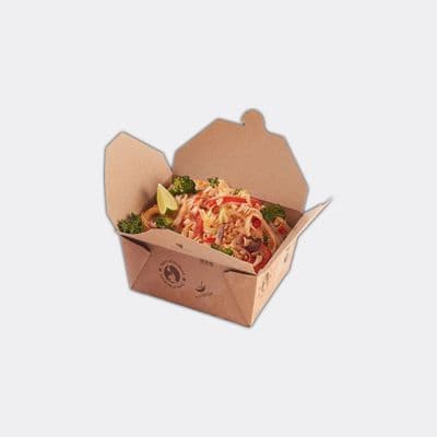 S1 Standard StrEAT Biodegradable Compostable Disposable Food Box 730ml x 50
