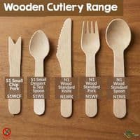 S1 Wood Biodegradable Disposable Ice Cream Spades 4