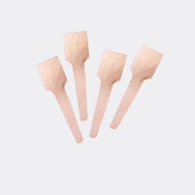 S1 Wood Biodegradable Disposable Ice Cream Spades 4