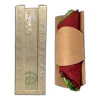 Simply Kraft Cardboard Tortilla Wrap & Crepe Sleeve | Pack of 50