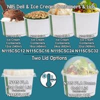 Simply White Compostable Soup & Ice Cream Containers 24oz | Pack of 25