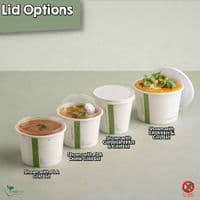 Simply White Compostable Ice Cream & Soup Containers 12oz-32oz | Box of 500