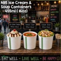 Simply White Compostable Ice Cream & Soup Containers | 12oz to 32oz | Packs of 25 to 50