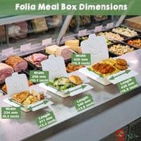 Simply White Folia Bagasse Food Box with Storage Flaps | Box of 300