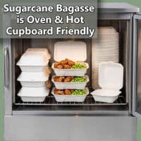 Simply White Folia Bagasse Food Box with Storage Flaps | Box of 300