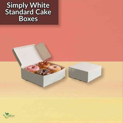 Standard Cardboard Compostable Folding Cake Boxes 6x6