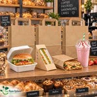 Standard Kraft Carrier Bags with Handles (Compostable) | The Pure Option