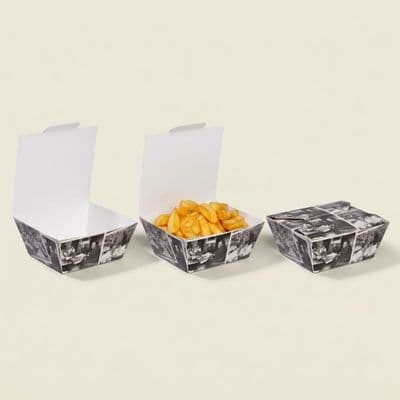 Standard Newsprint Compostable Takeaway Boxes | Pack of 50