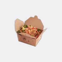 N1 Standard StrEAT Compostable Food Boxes | 730ml (26oz) | Pack of 50