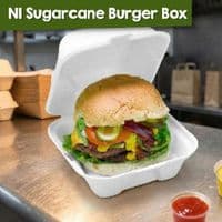 Purely White Sugarcane Takeaway Boxes | Compostable & Leak-Proof