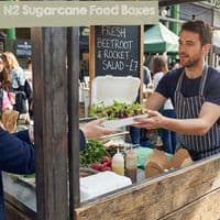 Purely White Sugarcane Takeaway Boxes | Compostable & Leak-Proof