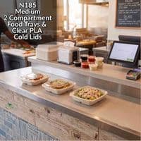 N210 Premium Sugarcane Compostable Food Trays | Oven Safe