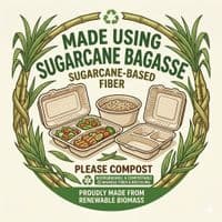 N210 Premium Sugarcane Compostable Food Trays | Oven Safe