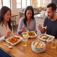 N210 Premium Sugarcane Compostable Food Trays | Oven Safe