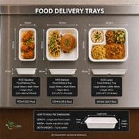 N210 Premium Sugarcane Compostable Food Trays | Oven Safe