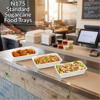 N210 Premium Sugarcane Compostable Food Trays | Oven Safe
