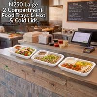 N210 Premium Sugarcane Compostable Food Trays | Oven Safe