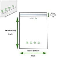 Sugarcane Medium Parcel Compostable Mailing Bags | L750 x W550mm | Pack of 100