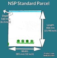 Sugarcane Standard Parcel Compostable Mailing Bags | L500 x W400mm  | Pack of 100