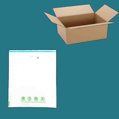 Sugarcane Standard Parcel Compostable Mailing Bags | L500 x W400mm  | Pack of 100