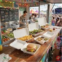 Purely White Sugarcane Takeaway Boxes | Compostable & Leak-Proof