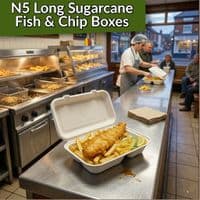 Purely White Sugarcane Takeaway Boxes | Compostable & Leak-Proof