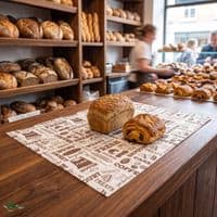 Sustainable Compostable Greaseproof Bakery Wrap Sheets | 16 x 12