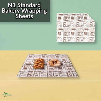 Sustainable Compostable Greaseproof Bakery Wrap Sheets | 16 x 12