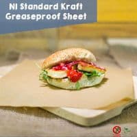 Sustainable Compostable Greaseproof Food Wrap Sheets (8 types to choose from)