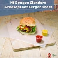 Sustainable Compostable Greaseproof Food Wrap Sheets (8 types to choose from)