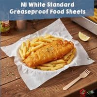 Sustainable Compostable Greaseproof Food Wrap Sheets (8 types to choose from)