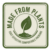 Sustainable Compostable PLA Clear Wrapping Sheets | 16x12