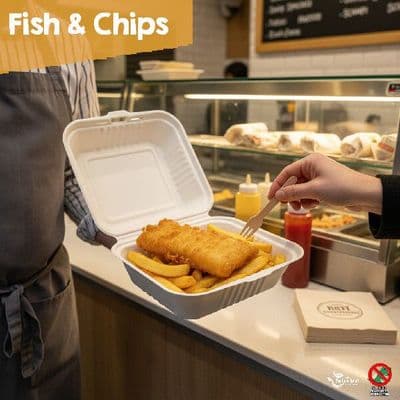 Sustainable Fish & Chip Packaging | 100% Compostable Takeaway