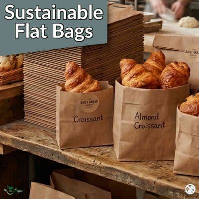 Sustainable Flat Bags | 100% Plastic-Free & Compostable