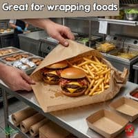 Sustainable Kraft Wrapping Paper Roll | 100% Home Compostable | 200m