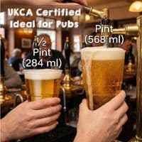 UKCA Bulk Corn Biodegradable Compostable Disposable Half & Pint Cups