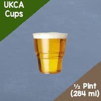UKCA PLA Biodegradable Compostable Half & Pint Cups