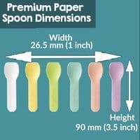 Paper Biodegradable Cutlery | 50 Pack Eco-Friendly Utensils