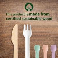 Paper Biodegradable Cutlery | 50 Pack Eco-Friendly Utensils
