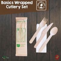 Eco-Friendly Birch Wood Disposable Cutlery | FSC Certified Sets