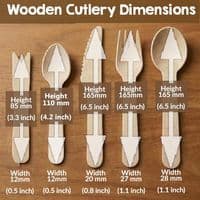 Eco-Friendly Birch Wood Disposable Cutlery | FSC Certified Sets