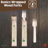 Eco-Friendly Birch Wood Disposable Cutlery | FSC Certified Sets