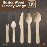 Eco-Friendly Birch Wood Disposable Cutlery | FSC Certified Sets