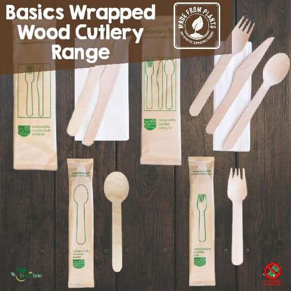 Eco-Friendly Birch Wood Disposable Cutlery | FSC Certified Sets