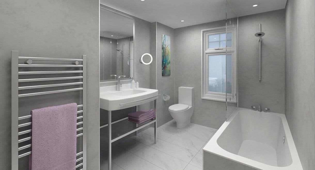 Blue Eiger Shower Panel Wetwall